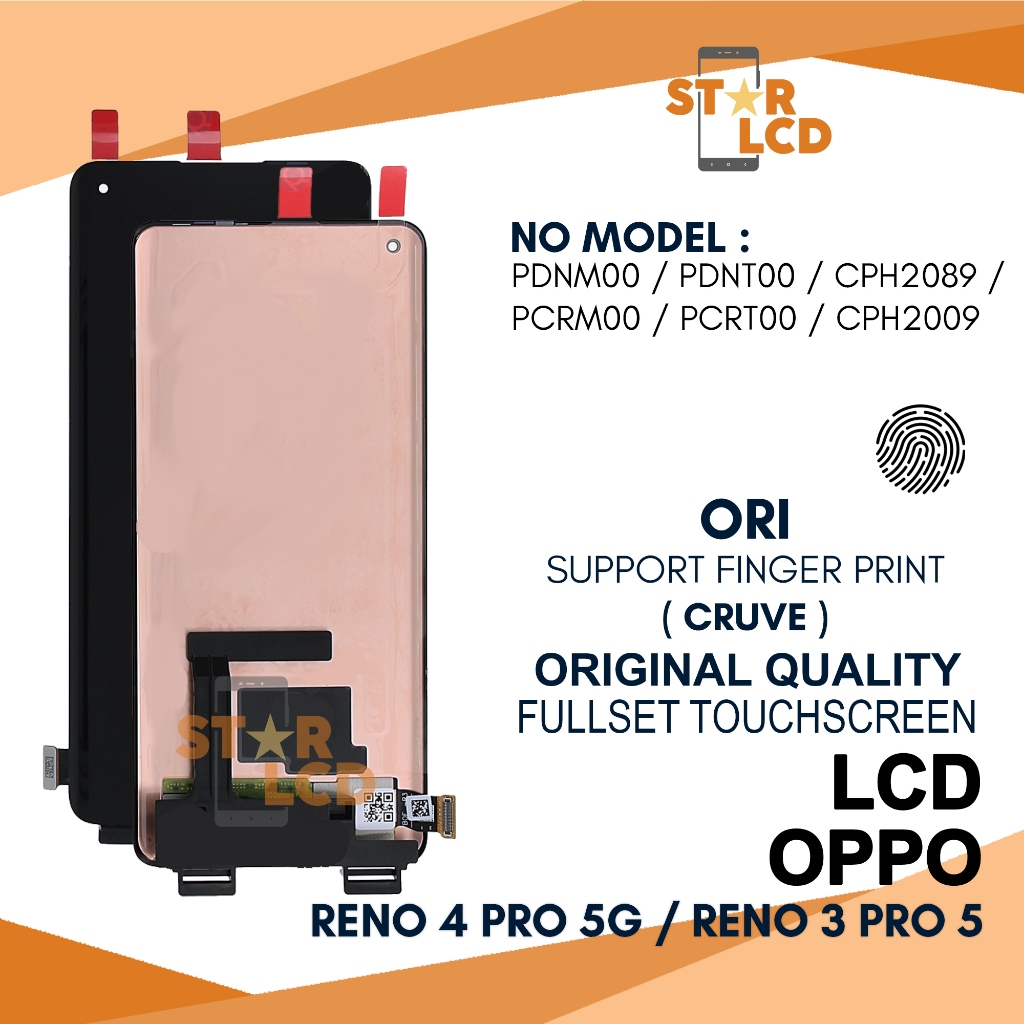 Grosir LCD Oppo Reno 4 Pro 5G / LCD Oppo Reno 3 Pro 5g - Finger Print Fullset Touch Screen