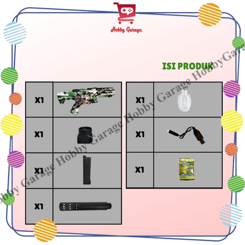 TSC Mainan Tembakan Anak WGG ARP9 Assault Rifle Water Gel Blaster Scar Gun Watergel UMP