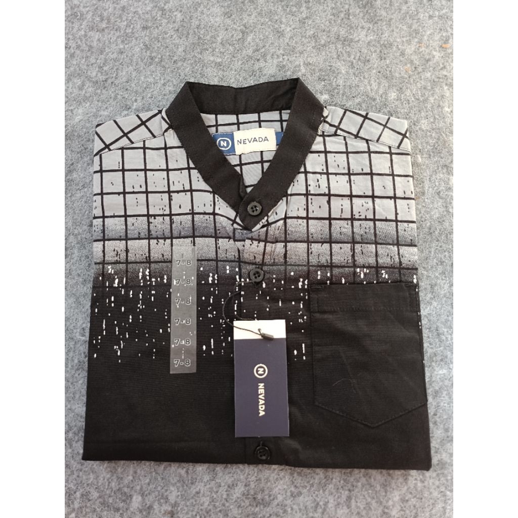 Kemeja KOKO Anak Nevada // Hitam