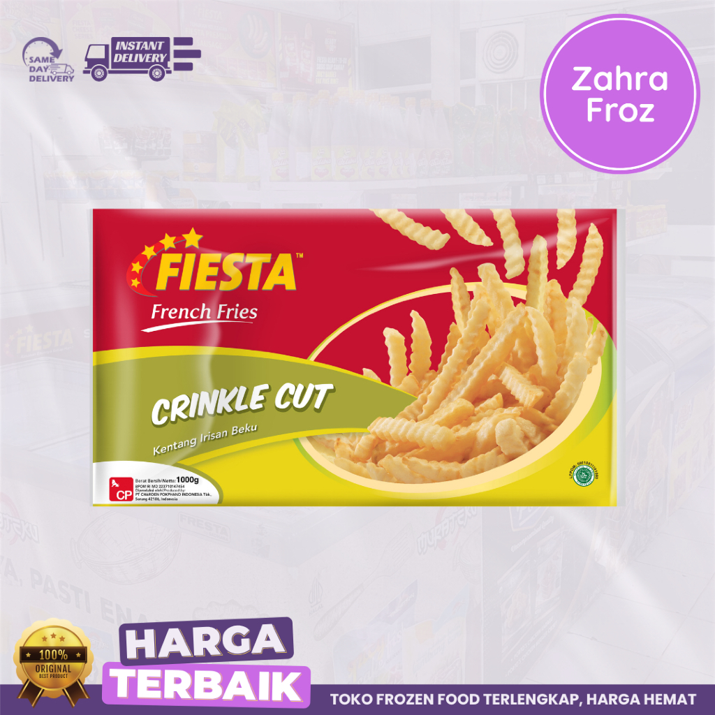 

FIESTA FRENCH FRIES CRINKLE CUT 500 GR
