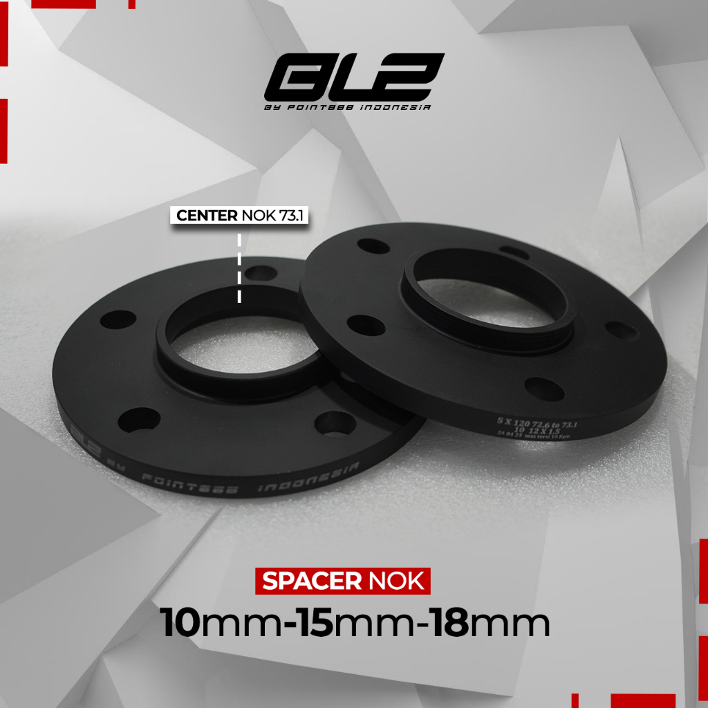 BLZ SPACER NOK 10MM 15MM 18MM PCD 5X114.3 CB 64.1 UNTUK BRV, CIVIC VIII-X-IX, CRV 2.0I, HRV, ODYSSEY