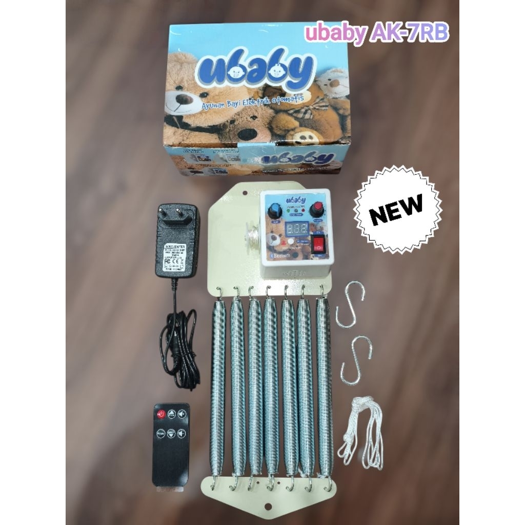 TERMURAH.AYUNAN ELEKTRIK UBABY UB AK-7RB REMOTE BLUETOOTH.AYUNAN LISTRIK BAYI AYUNAN BAYI AYUNAN LIS
