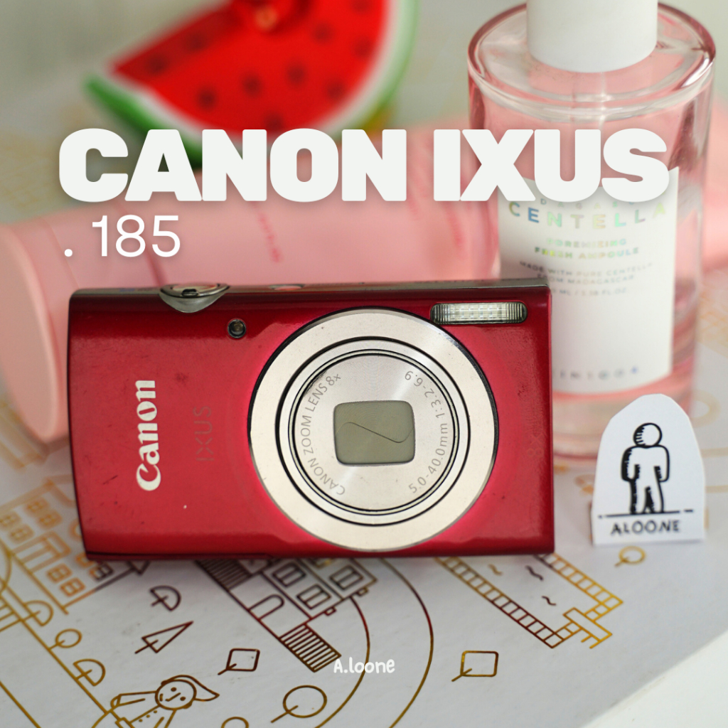 CANON IXUS 185 DIGICAM RED — KAMERA POCKET MERAH DIGICAM