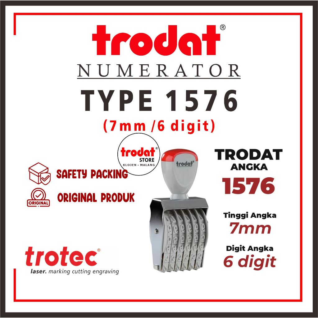 

stempel Trodat 1576 (7mm 6digit) | STEMPEL TRODAT NUMERATOR (ANGKA DAN SIMBOL BISA DIPUTAR)