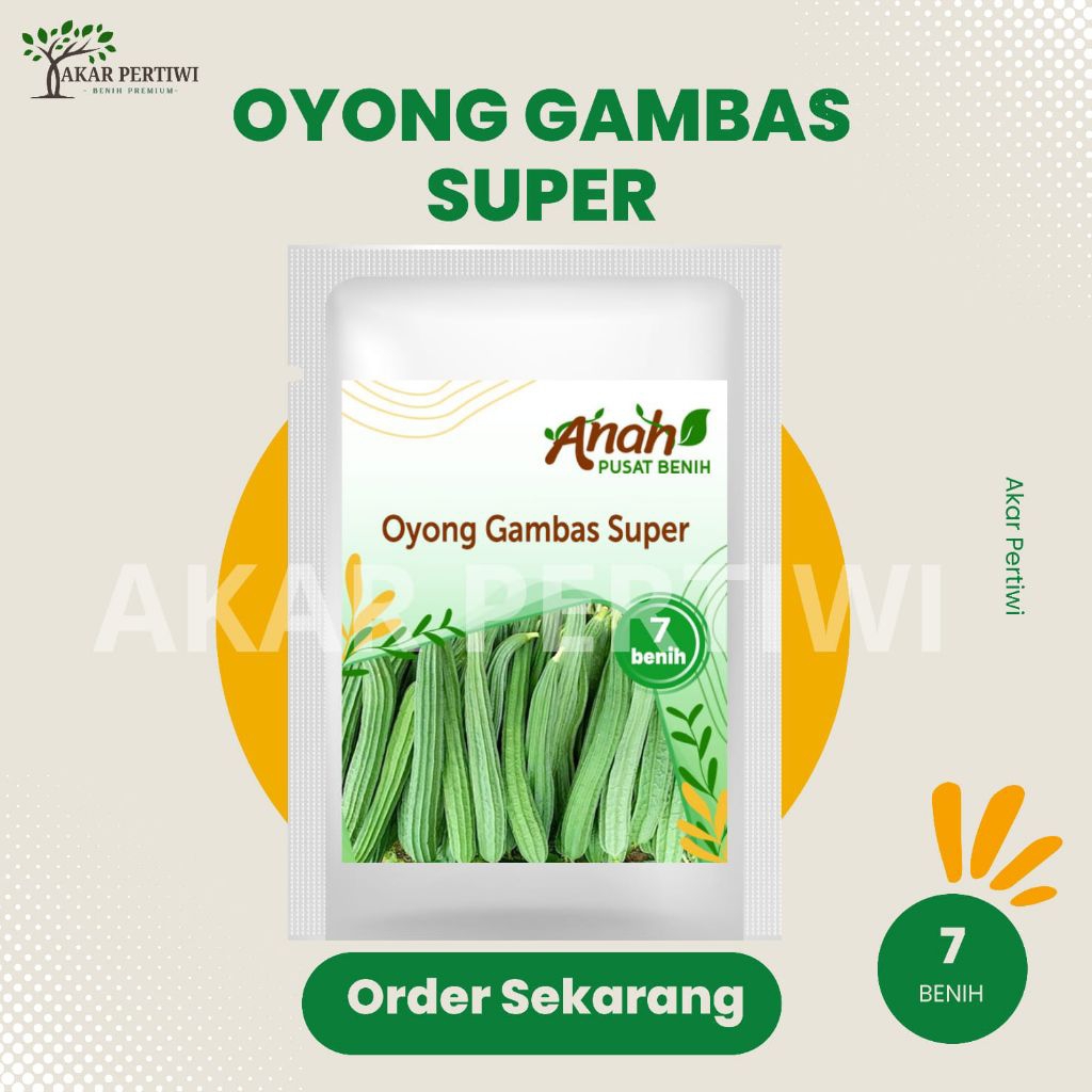 Akar Pertiwi - Benih Biji Sayuran Oyong Gambas Rasa Tidak Pahit Buah Lebat 7 Benih
