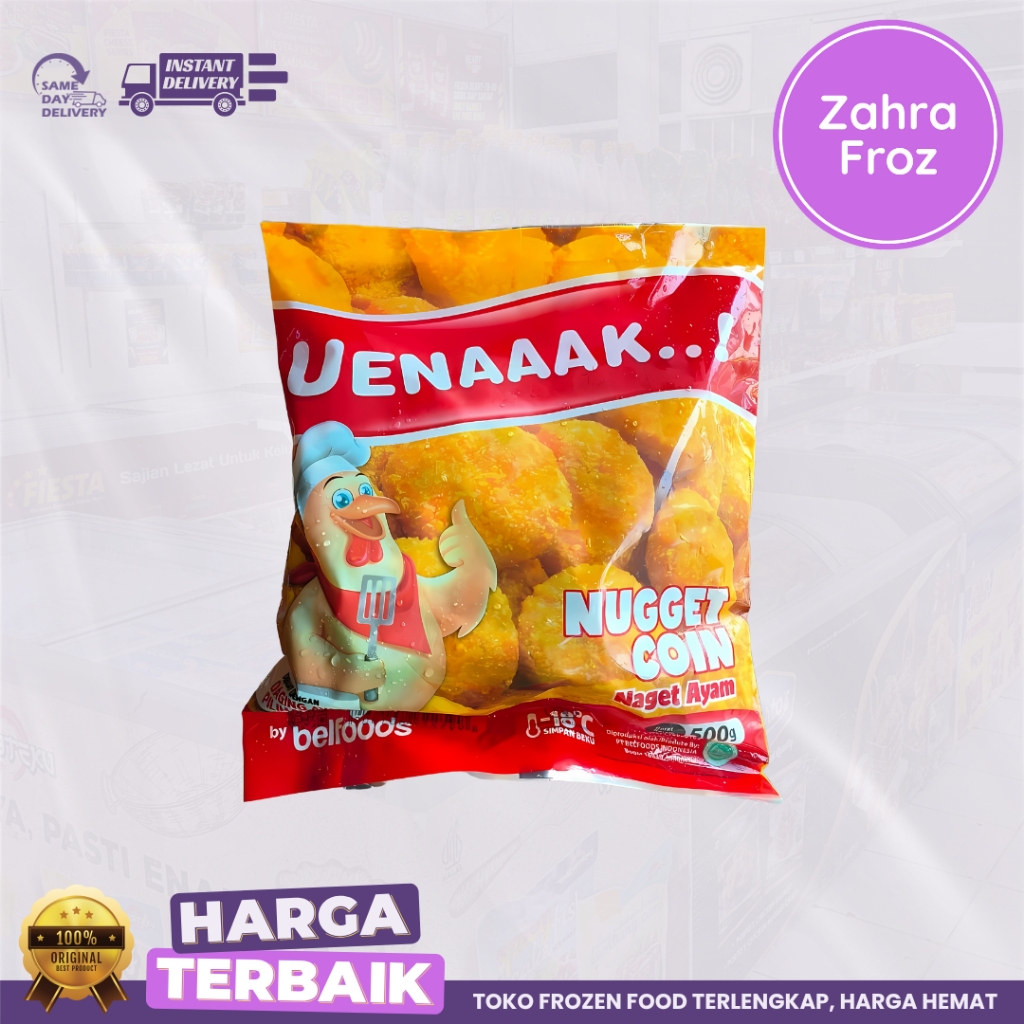 

BELFOODS UENAK NUGGET COIN AYAM 500 GR