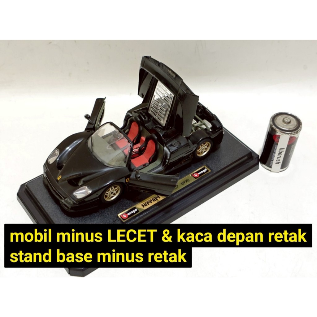 Junk diecast bburago ferrari f50 1/24 burago black