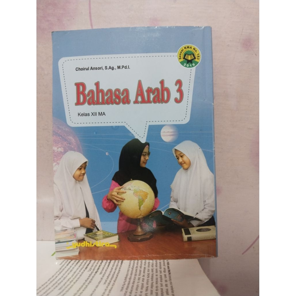 buku bahasa Arab, akidah ahklak kelas 12/XII/3 ma madrasah aliyah yudhistira