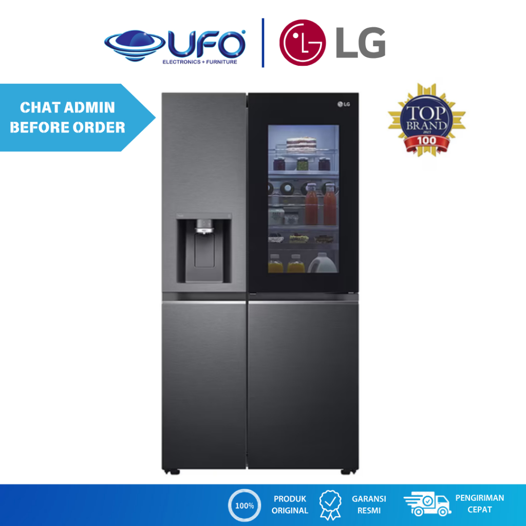 LG KULKAS SIDE BY SIDE INSTAVIEW 674 L GCX257CQEW