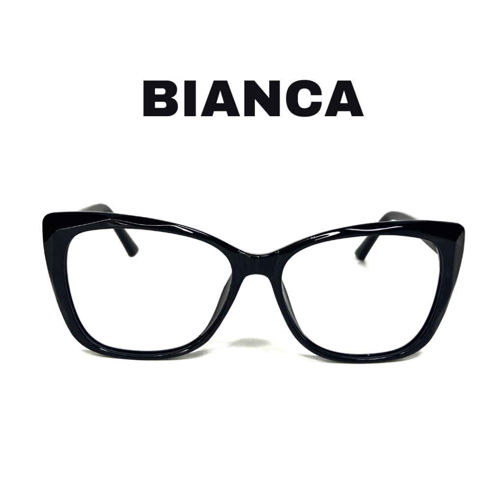Frame Kacamata Bianca - Cat-Eye, Asetat, Engsel Per