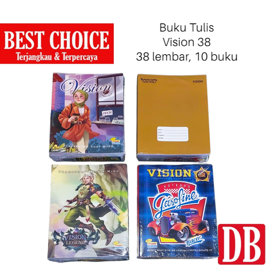 

Buku tulis Vision 38 lembar (10 pcs)