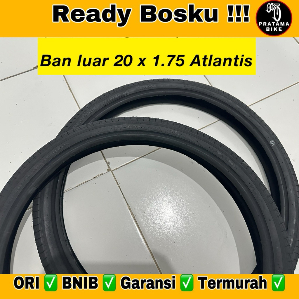Ban luar Bmx Mini 20 x 1.75 ATLANTIS KOMODO ban sepeda 20x175 20x1.75 20 x 175 ban sepeda anak ban s