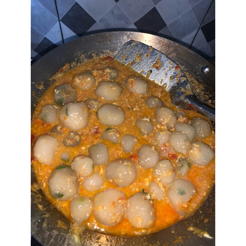 

baso aci isi ayam suir dan telor