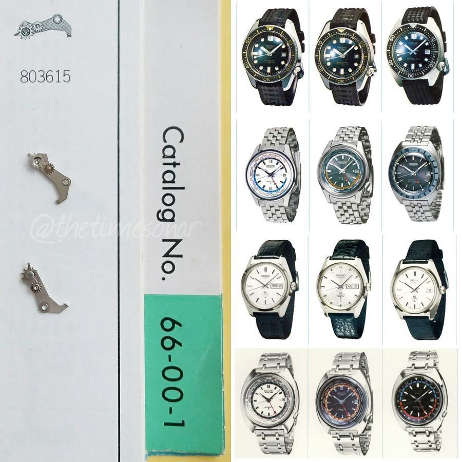 803615 Setting Wheel Lever Complete Seiko Cal. 6102A/6105A/6105B/6117A/6117B/6118A/6145A/6146A/6159A