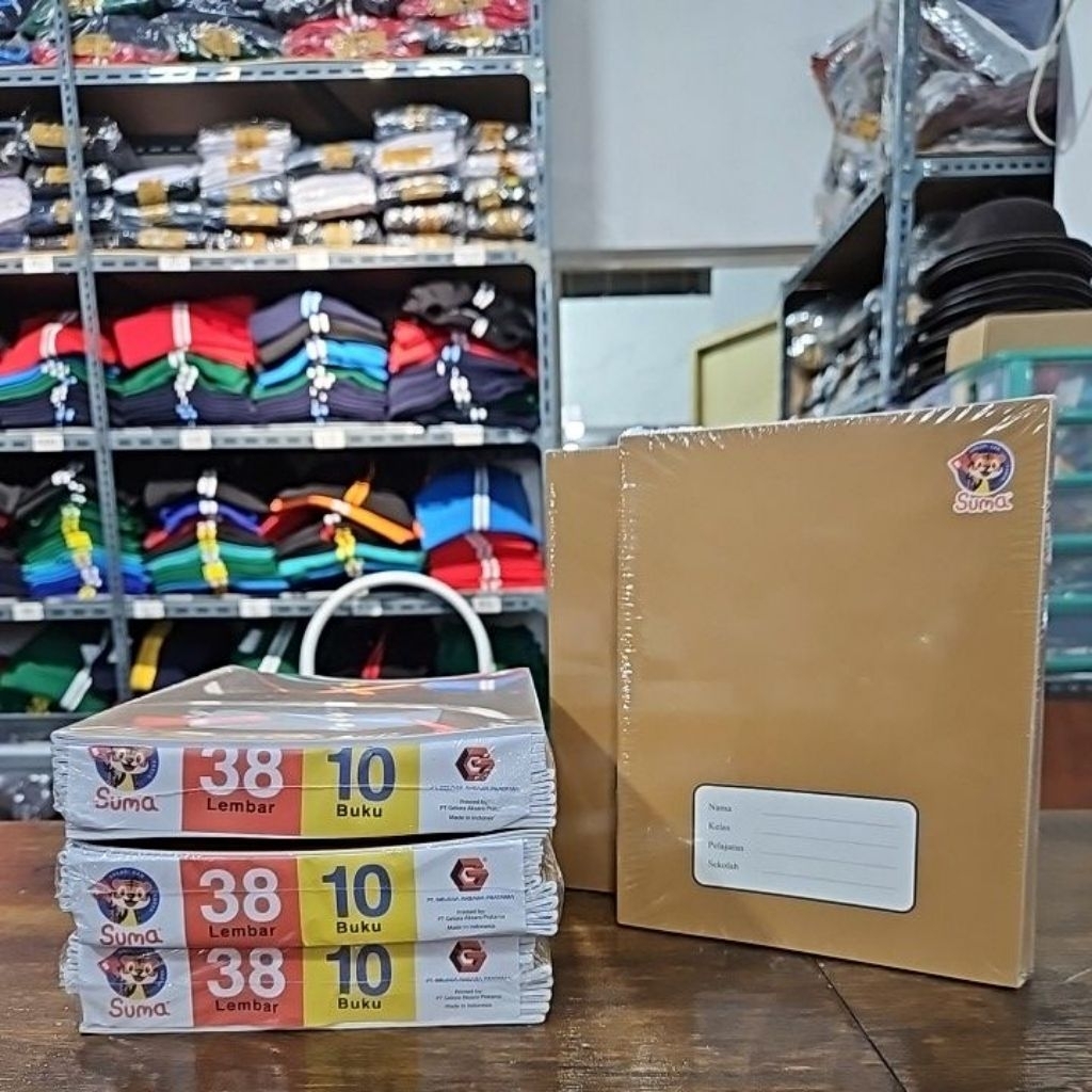 

TOKO HUM SUMA KWARTO Sampul Cover Coklat [1pak=10pcs] [Harga 1 pak] bagus halus dan tebal bisa untuk SD SMP SMA