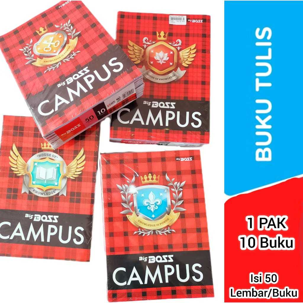 

BigBoss Campus / Buku Tulis 50 Lembar/10 pcs Buku
