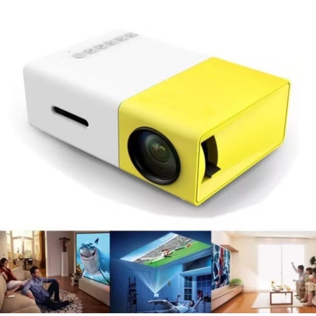 Mini Proyektor LED Infocus layar tembok tampilan dinding