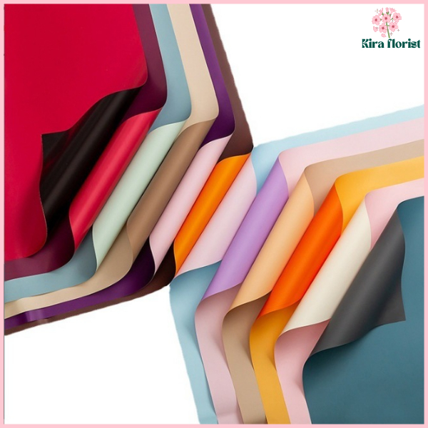

PACK 20 Kertas Buket Bunga Dua Warna Pastel Polos Flower Wrapping Paper Bi Color Cellophane KB6001