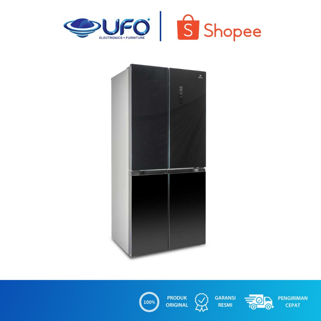 POLYTRON KULKAS 4 PINTU MULTIDOOR 480 LITER PRS510X