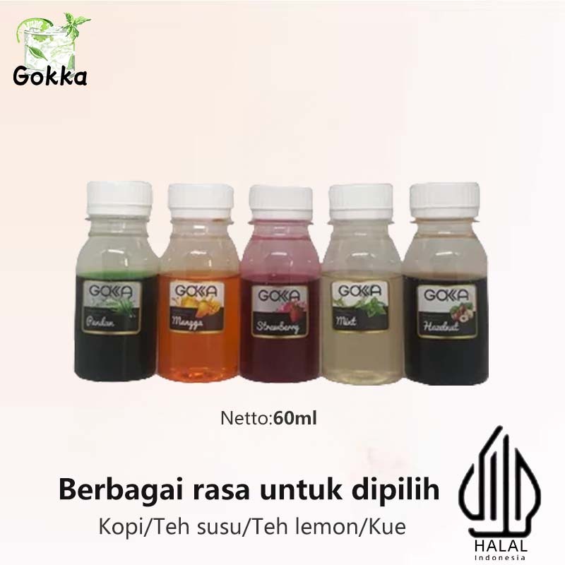 

Sirup GOKKA 60ml, Sirup Minuman Rasa Buah Segar Aneka Rasa, Halal