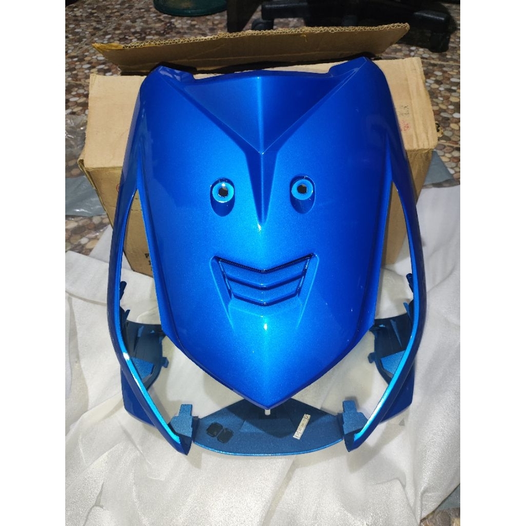 Cover Panel Tameng Depan Biru Honda Beat Karbu Original AHM | 64301-KVY-960ABM