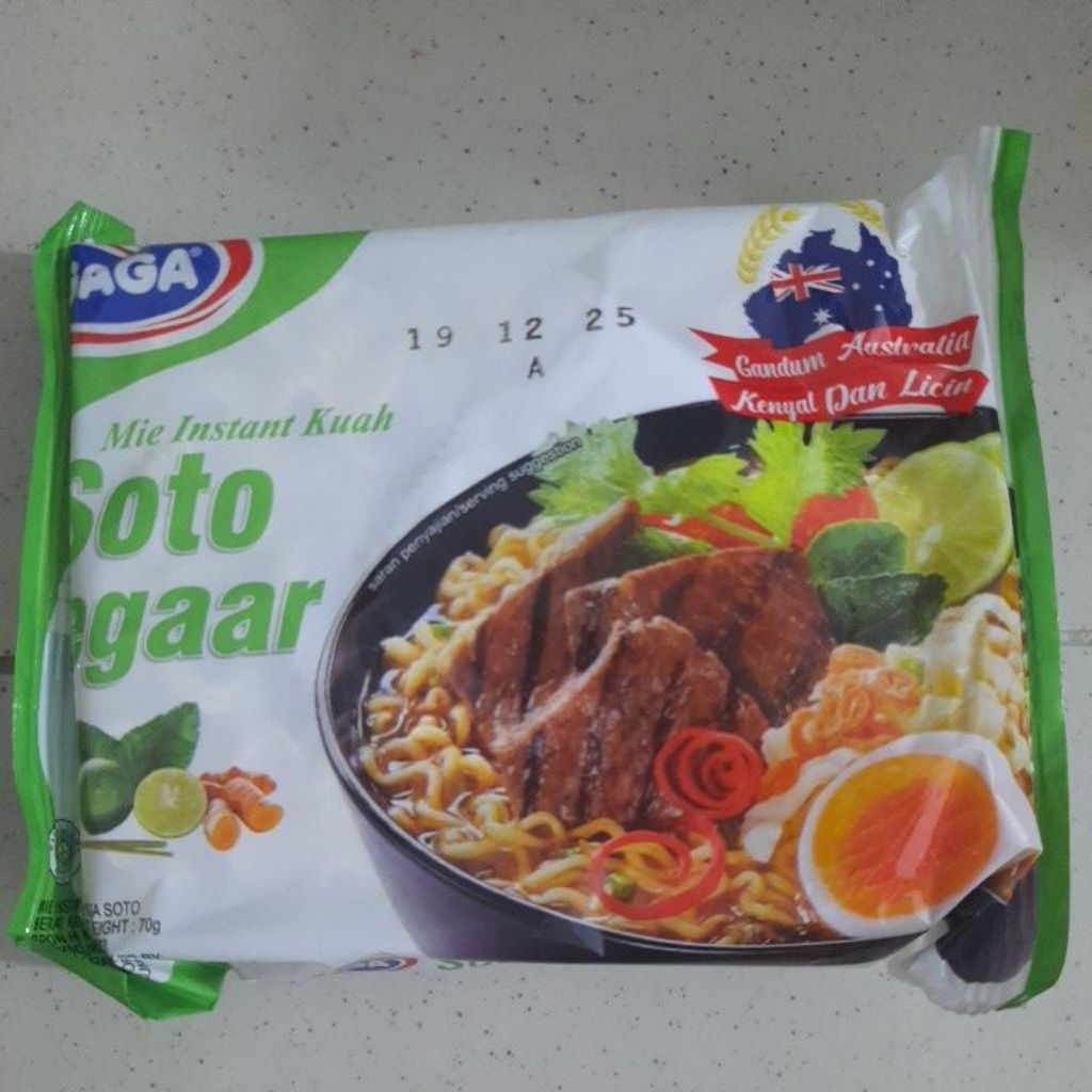 

Gaga Mie Instant soto Segar 70gram