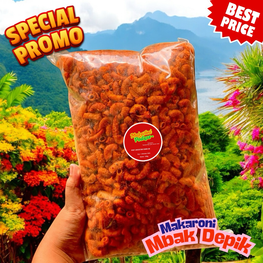 

Makaroni Pedas Level Cewek Kuat 250gr – Jangan Remehkan!