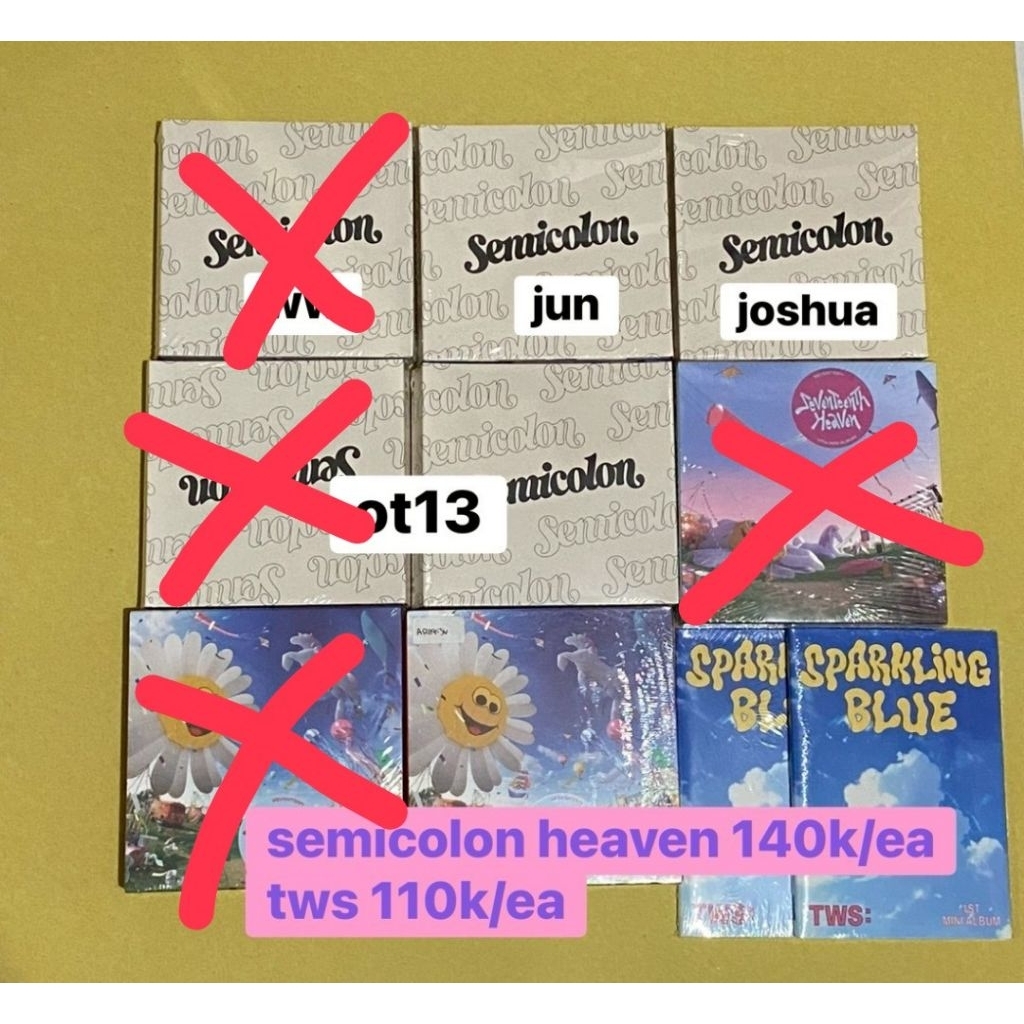 [SALE] ALBUM SEALED SEVENTEEN SEMICOLON HEAVEN TWS SPARKLING BLUE