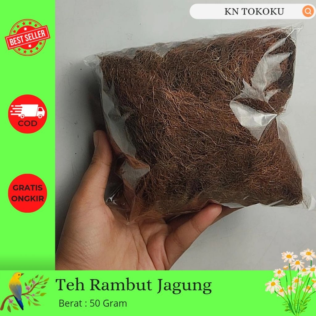 

50 Gram Rambut Jagung Herbal Higienis Premium | Corn Silk | Zea Mays