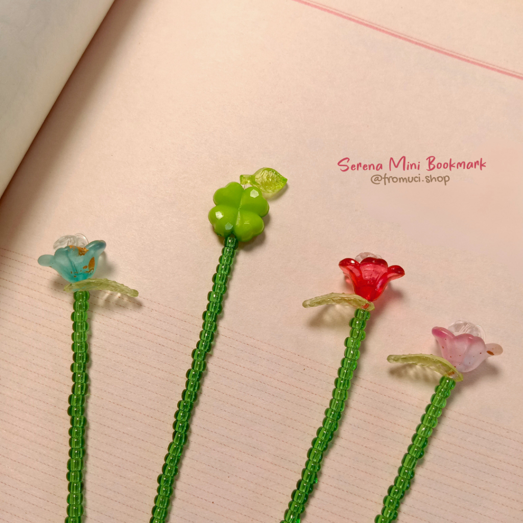 

Serena Mini Bookmark / pembatas buku manik-manik aesthetic / beads bookmark