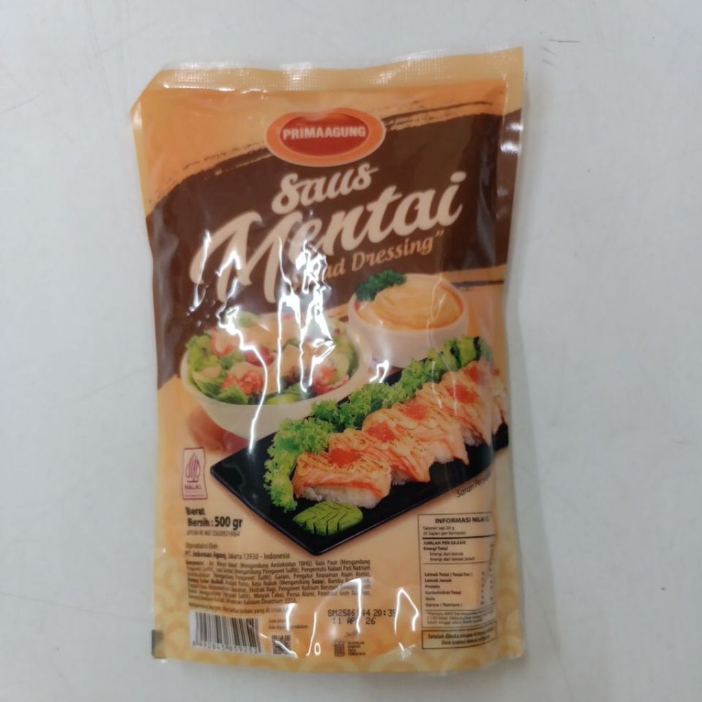 

Prima Agung Saus Mentai 500 gr - Creamy pedas gurih