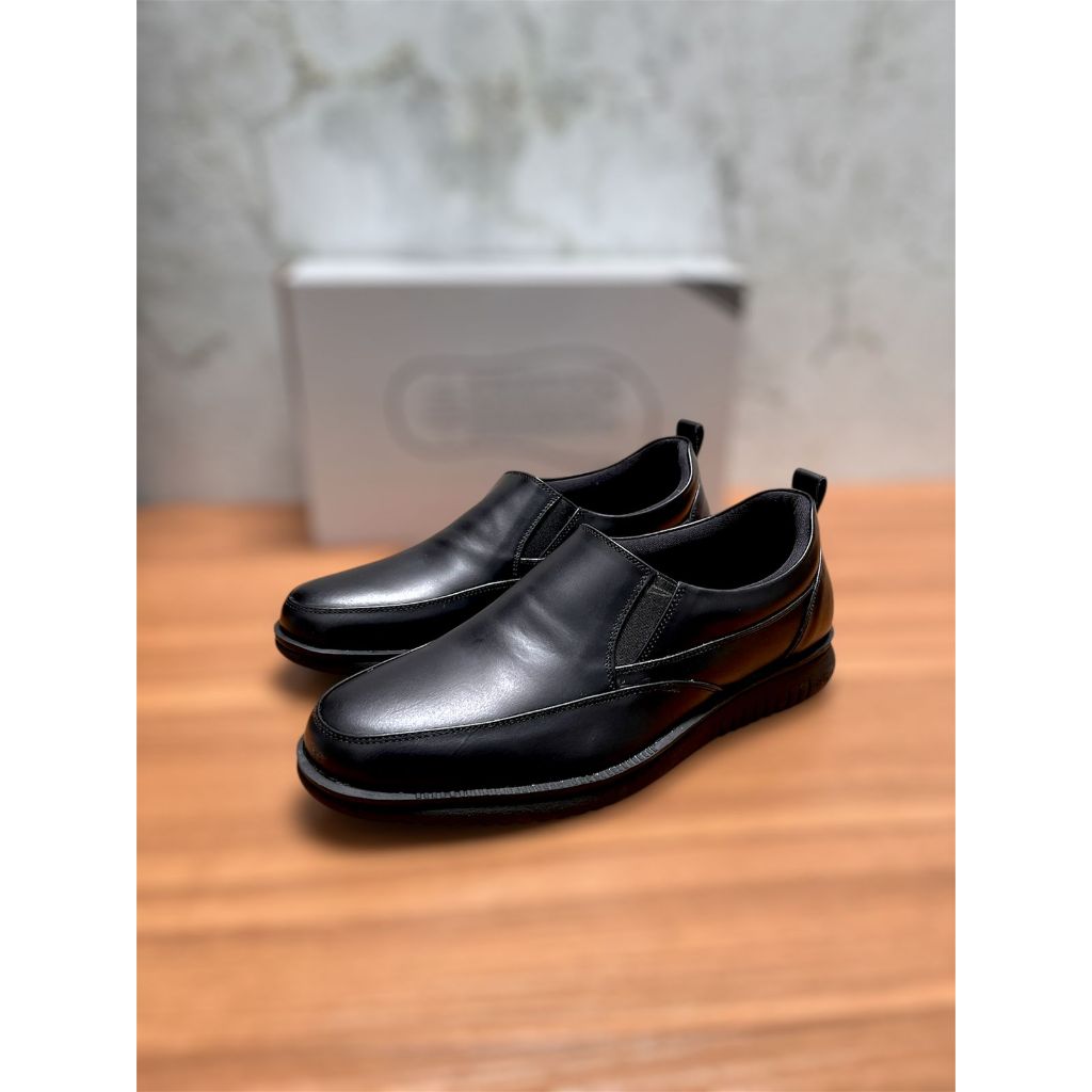sepatu slip on leofers pria formal kulit sapi asli garut