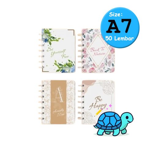 

Aimilo Notebook/Buku Catatan/ Tulis Lucu Aesthetic A7 50 Lembar - Seni Kata