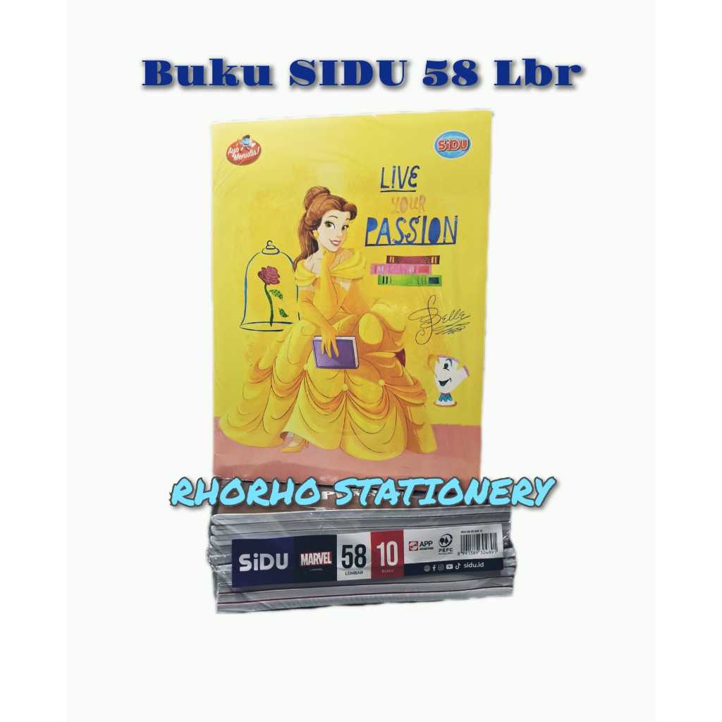 

SIDU - BUKU TULIS SIDU 58 LEMBAR {1 PACK ISI 10 BUKU}
