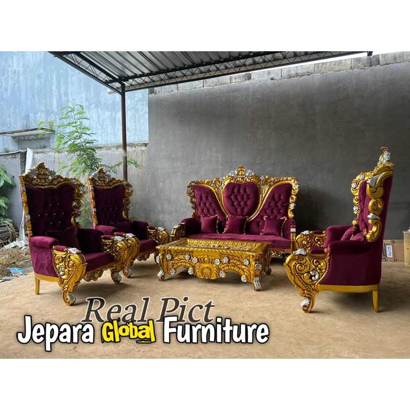 REAL PICT  Kursi Sofa Tamu bellagio Ukir Jati mewah - kursi Tamu ukir Jati - Kursi tamu jati mewah -