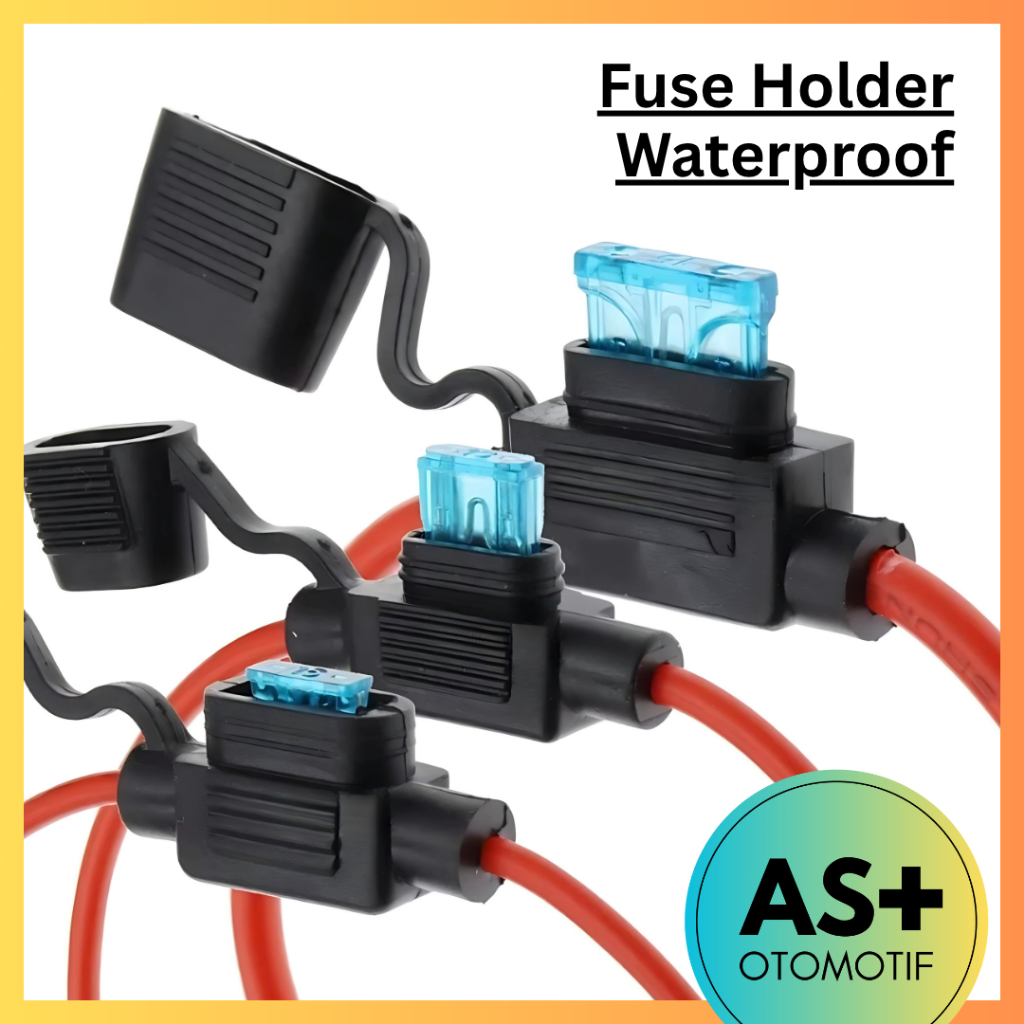 Fuse Holder Rumah Sekering Waterproof 18 AWG Standard, Mini, Micro