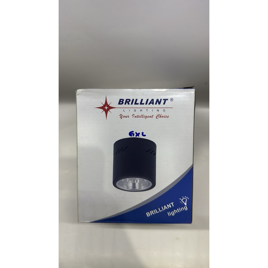 Brilliant Downlight Outbow 4" Bulat Hitam Ceiling Lamp OB 4 inch Round Black