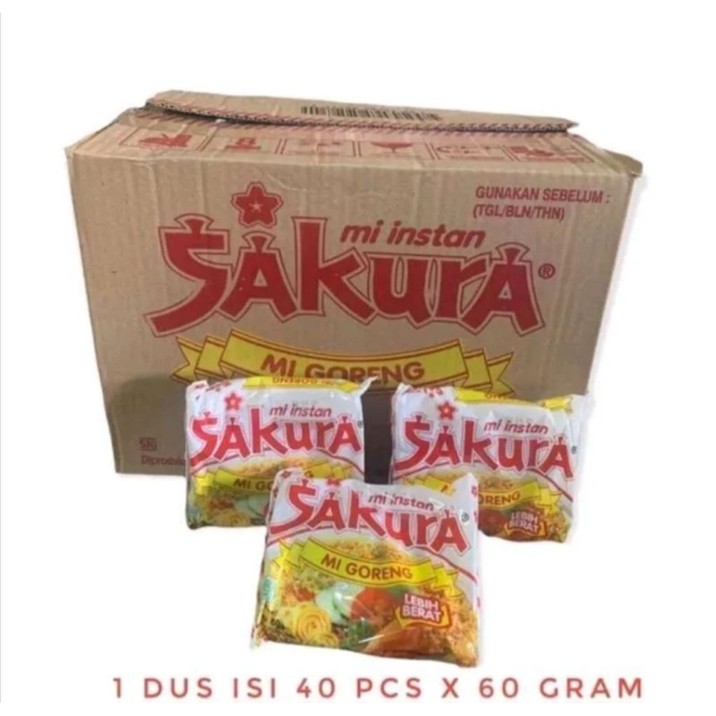 

Mie Instan Sakura Goreng 60 gr [ 1 Dus / 40 Pcs ]