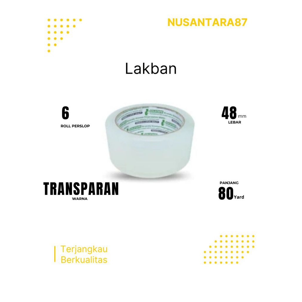 

Goldtape Lakban Bening 2 inch ( 48mm )