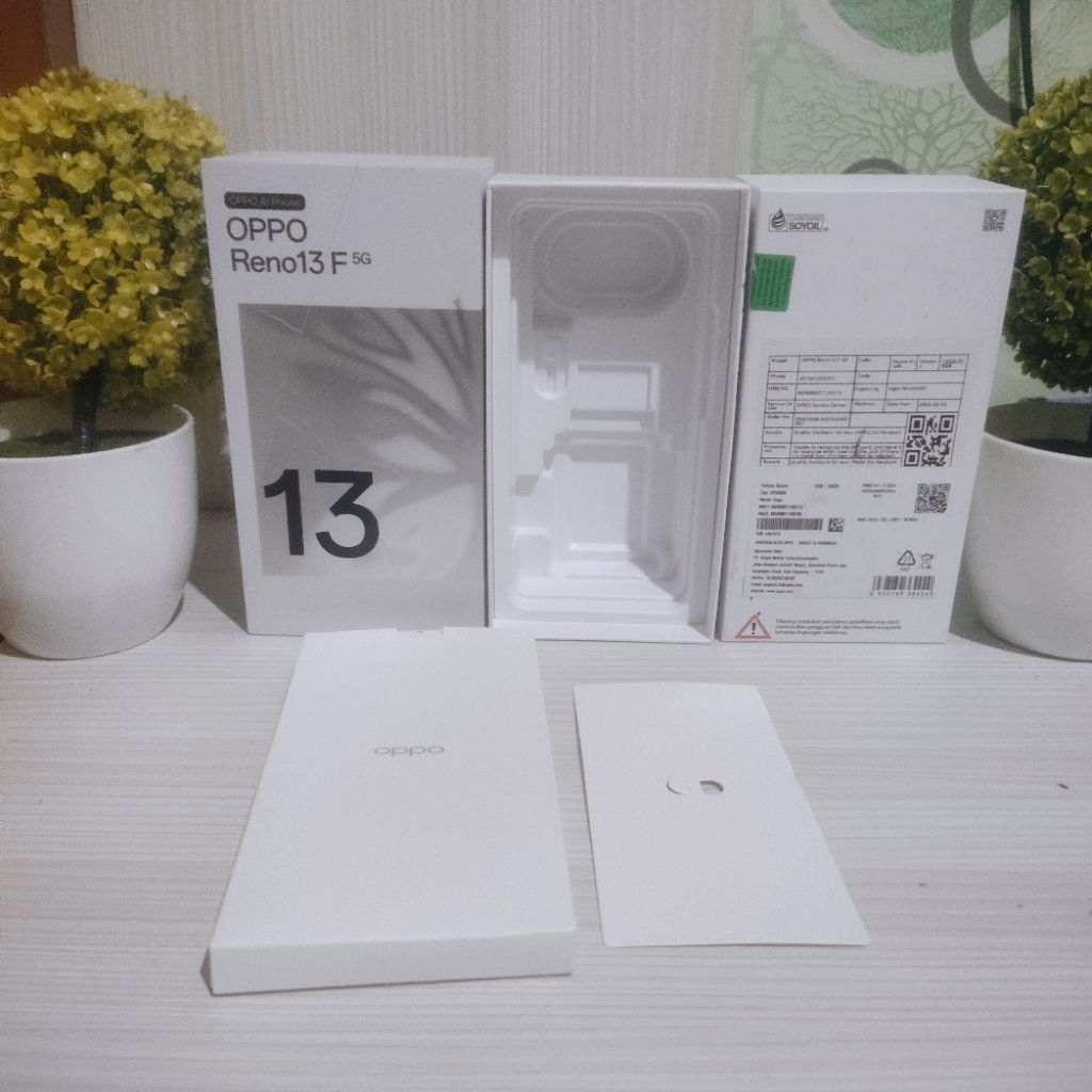 KARDUS BOX HP OPPO  RENO 13F 5GORIGINAL
