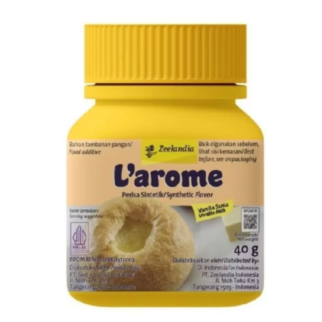 

ZEELANDIA - LAROME VANILLA SUSU - PERISA, MILK POWDER DAN AROMA VANILLA REPACK 20gr 50gr Botol