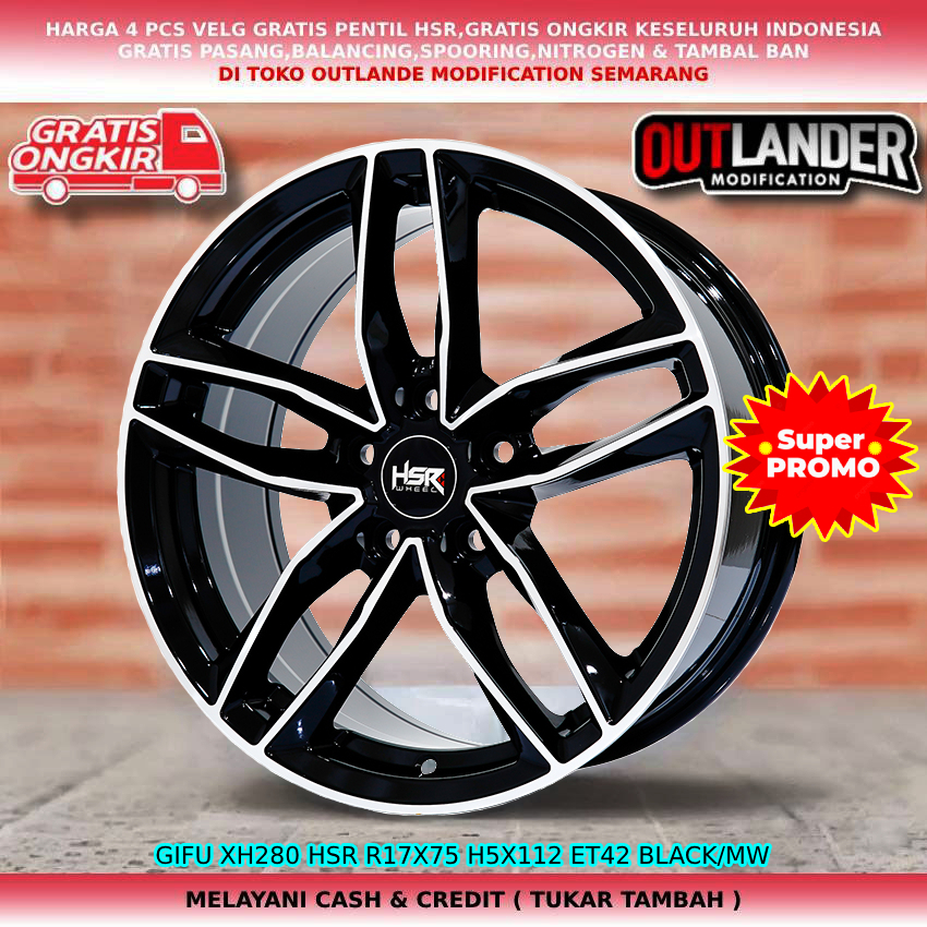 velg racing r17 velg mobil all audi all mercy Beetle New Golf New Jetta dll hsr gifu r17