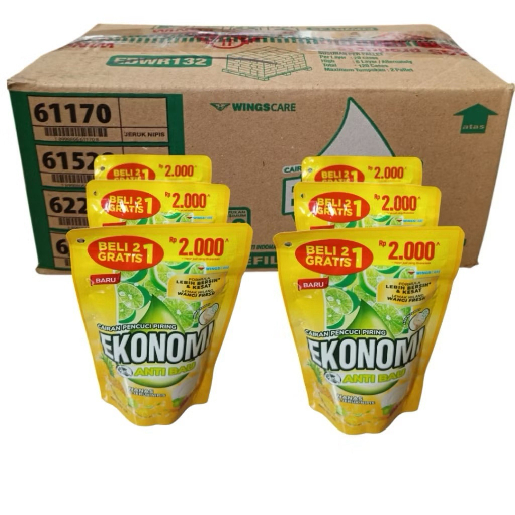 1 DUS SABUN Ekonomi cuci piring 2000 1 DUS ISI 36PCS (PROMO MURAH )