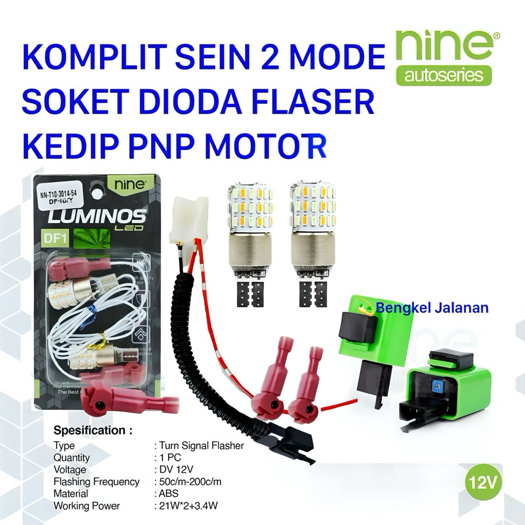 [COD]LAMPU LED SENJA 2 Mode Aerox mew,old Nmax Soket+Dioda sen dajal 2 T10 T15 kedip t10 t15 DF1