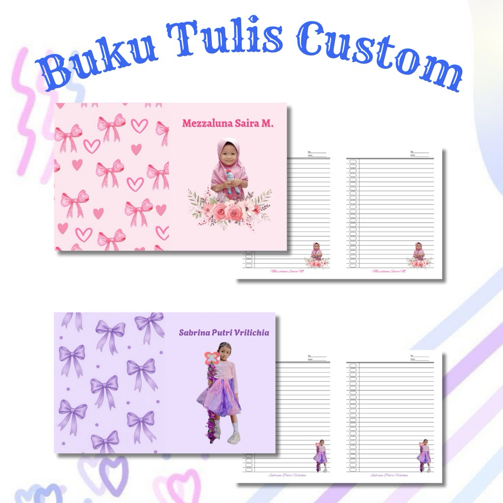 

BUKU TULIS CUSTOM FOTO & NAMA