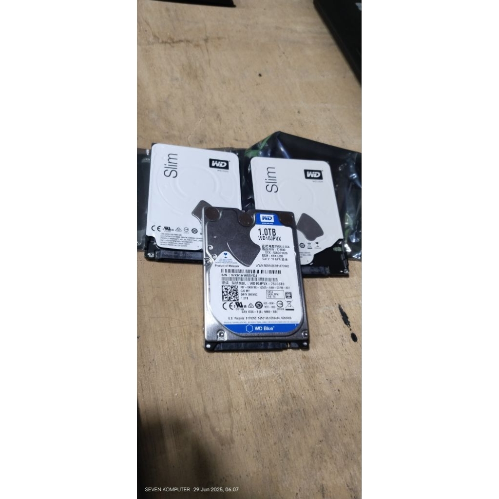 Hardisk Laptop 1TB slim 100% sentinel merek campur