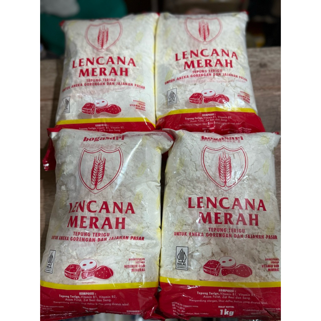 

lencana merah | tepung terigu | tepung serbaguna 1kg