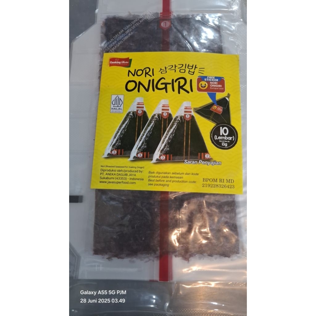 

NORI ONIGIRI 13g (10 lembar)