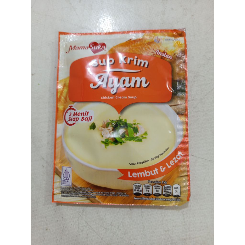 

MAMA SUKA sup krim ayam 55gram
