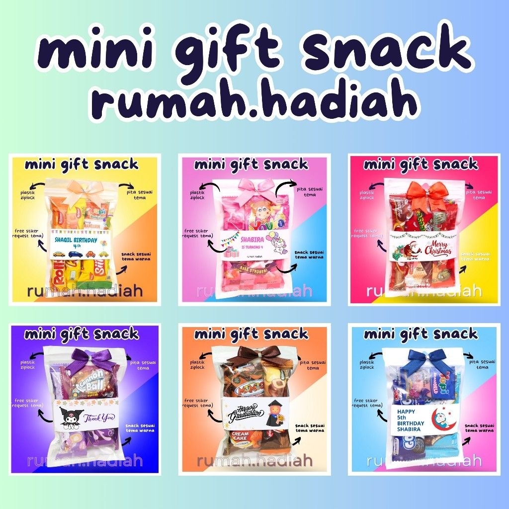 

MINI GIFT SNACK TEMA WARNA